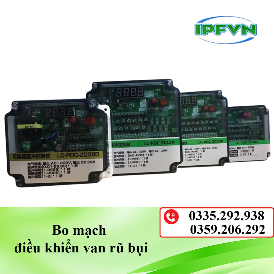 Bo mạch điều khiển van giũ bụi 12 chân LC-PDC-ZC12A