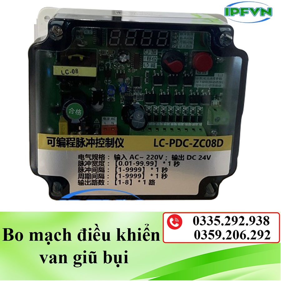 Bo mạch điều khiển van giũ bụi 8 chân LC-PDC-ZC08D
